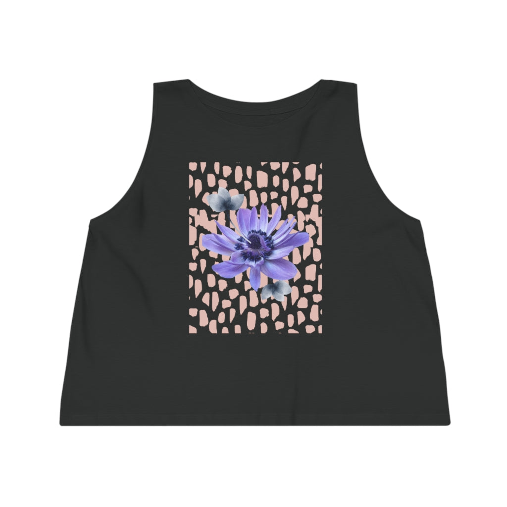 Purple Anemone Women's Cropped Tank