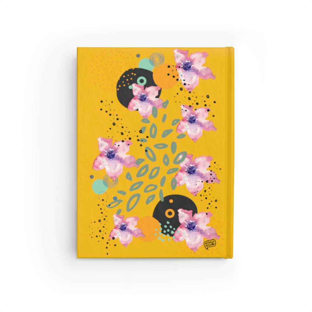 Pink Flower Abstract Journal