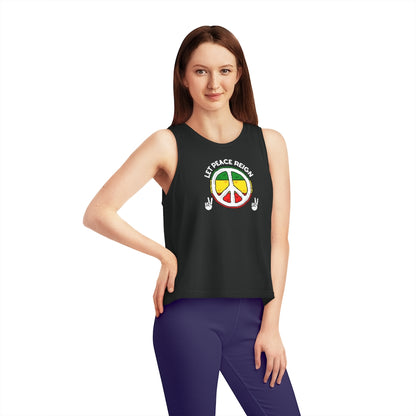 Let Peace Reign Cropped Tank Top