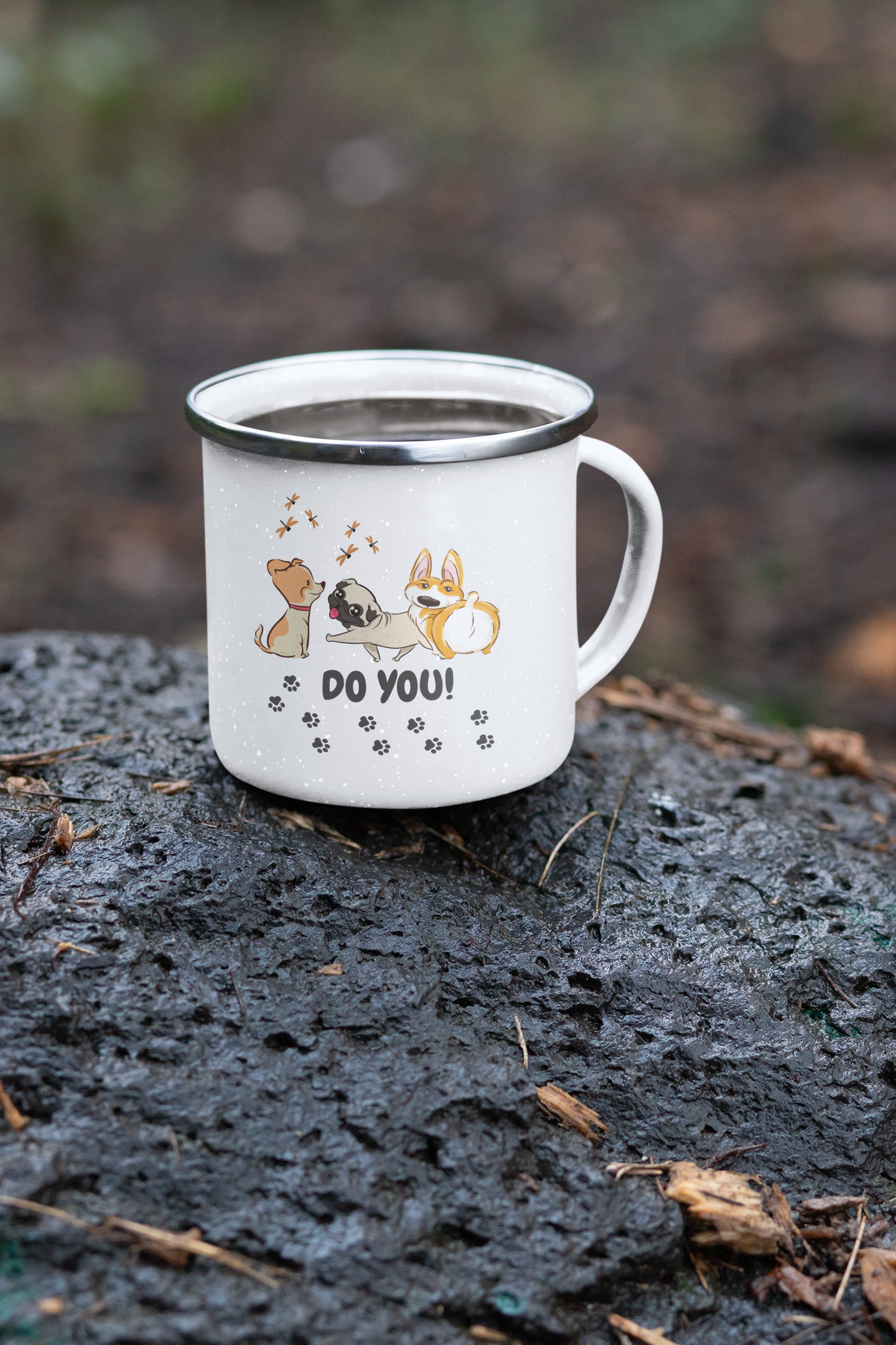 Do You Enamel Camping Mug - Dog