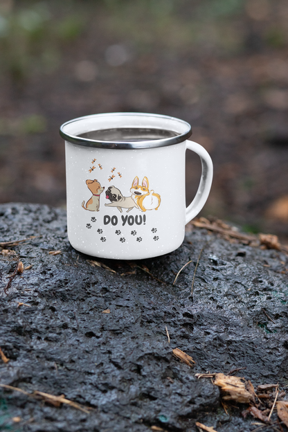 Do You Enamel Camping Mug - Dog