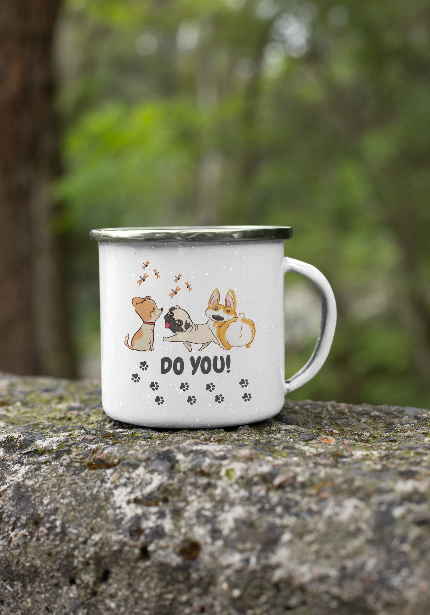 Do You Enamel Camping Mug - Dog