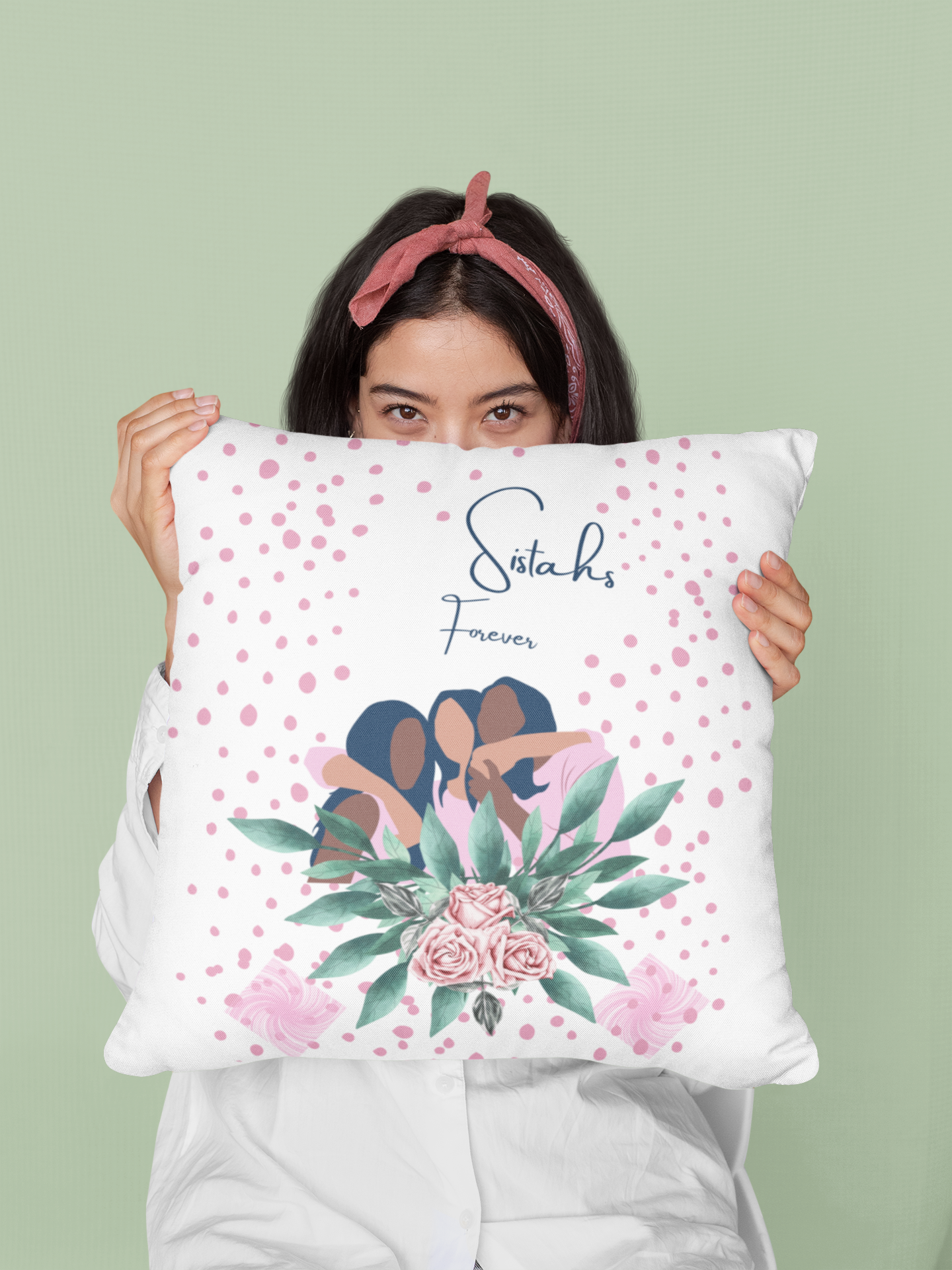 Sistahs Forever Square Pillow