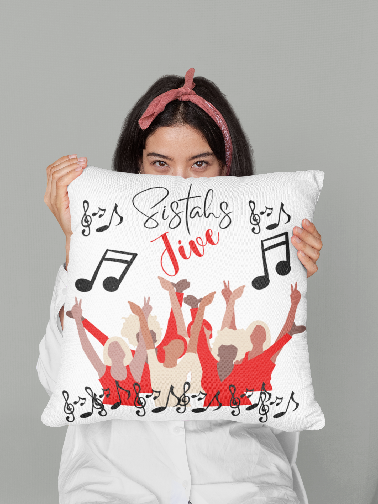 Sistahs Jive Square Pillow