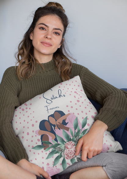 Sistahs Forever Square Pillow