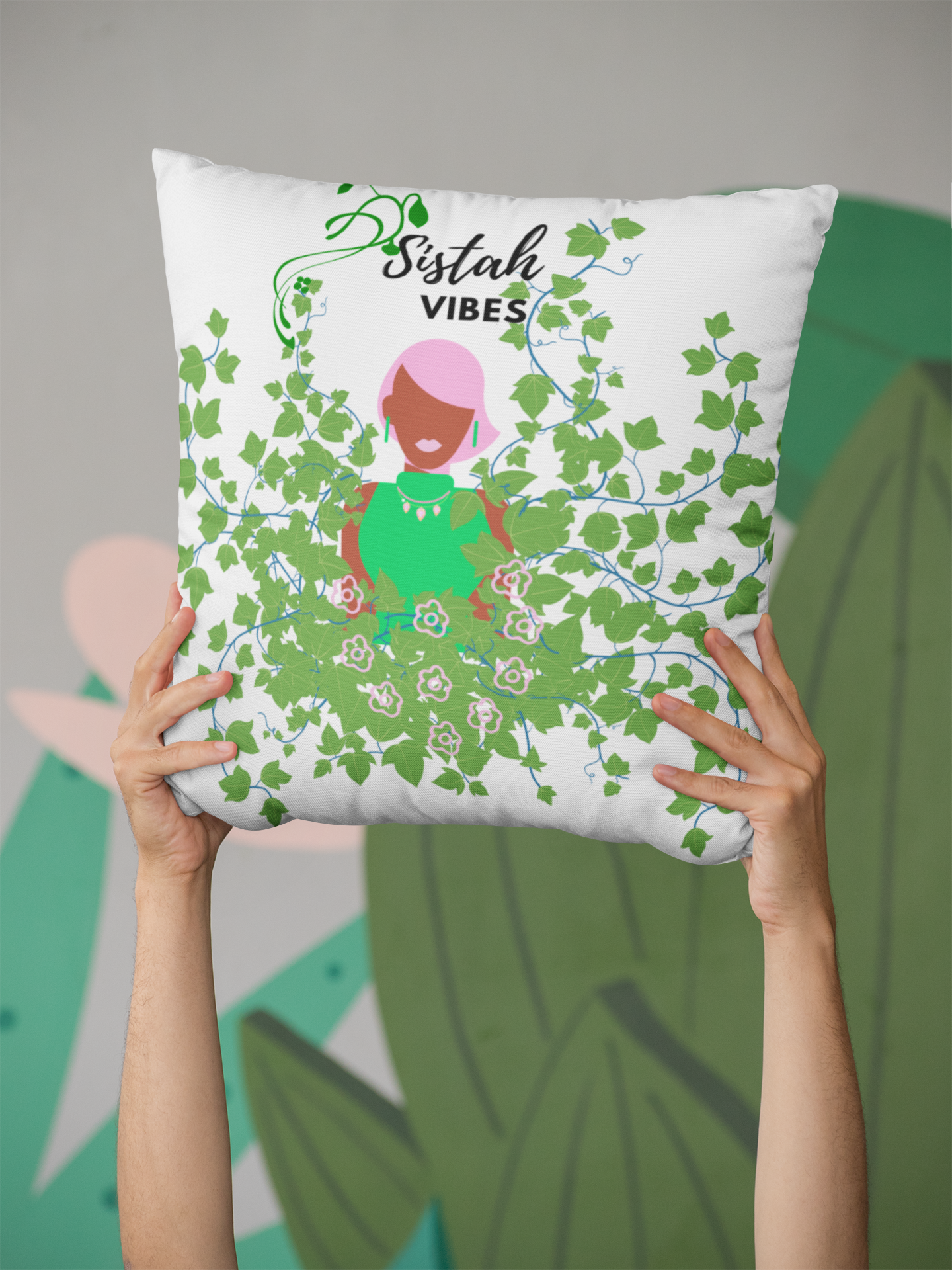 Sistah Vibes Square Pillow