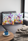 Among The Flowers Square Pillow