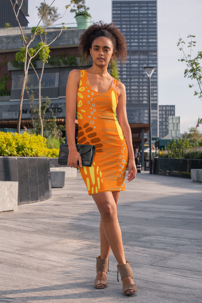 Carefree Women's Racerback Dress - Orange